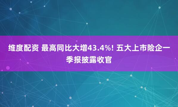 维度配资 最高同比大增43.4%! 五大上市险企一季报披露收官